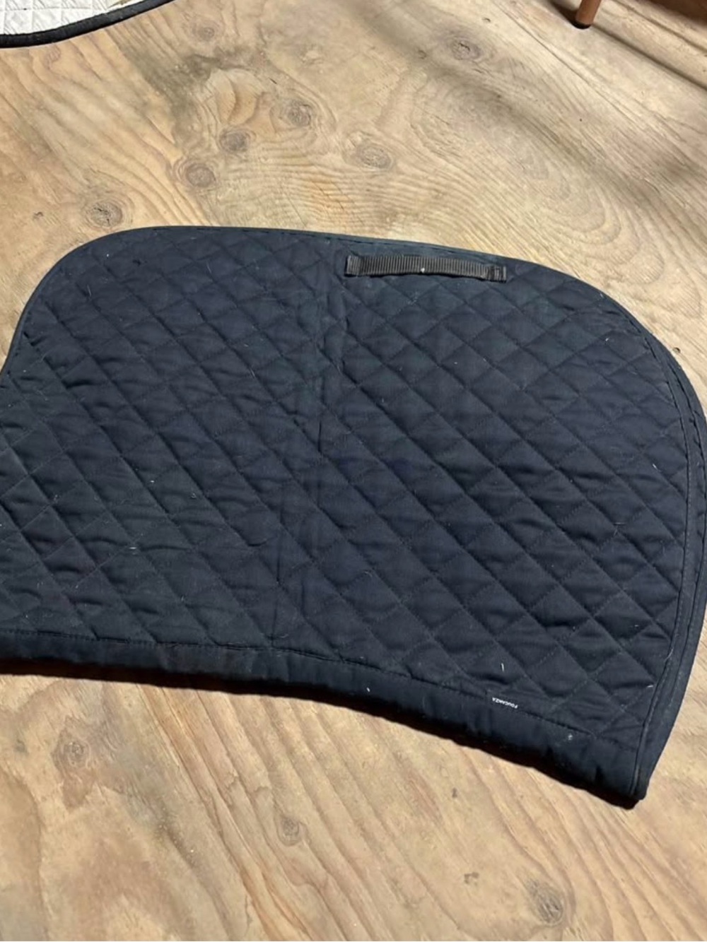 Black Quilted Saddle Pad - Classic Equestrian Accessory